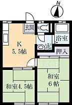 マリノハイツ 0101 ｜ 茨城県牛久市田宮町（賃貸アパート2DK・1階・34.70㎡） その2