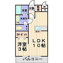 プロムナードII  ｜ 茨城県つくば市東平塚（賃貸アパート1LDK・2階・33.39㎡） その2