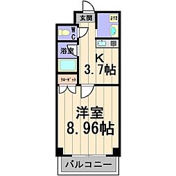 間取図画像 1K