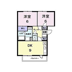 間取図画像 2DK