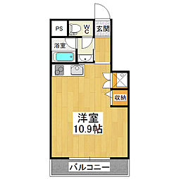 (仮称)ラポールII ワンルームの間取図画像