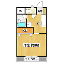 第2サンライズ 207 ｜ 茨城県つくば市竹園2丁目（賃貸マンション1K・2階・26.23㎡） その2