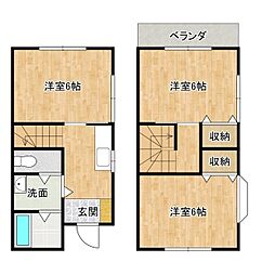 シルビヤードハイムC 3Kの間取図画像