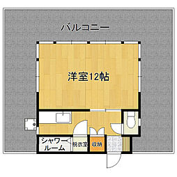 カームクリークT 1DKの間取図画像