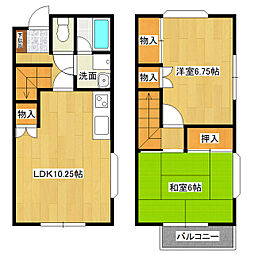 パインパレス 2LDKの間取図画像