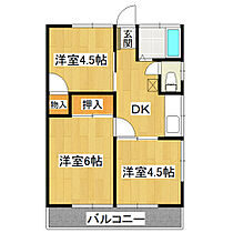 博ハイツ 102 ｜ 茨城県稲敷郡阿見町うずら野2丁目（賃貸アパート3DK・1階・39.70㎡） その2