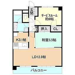 ステージワン荒川沖 1SLDKの間取図画像