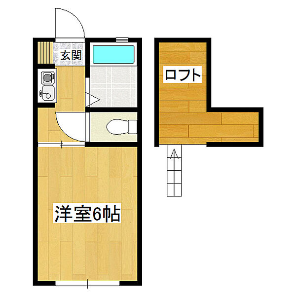 ハイツヒロ 102｜茨城県龍ケ崎市緑町(賃貸アパート1K・1階・19.00㎡)の写真 その2