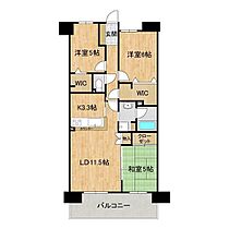 デュオヒルズつくばMIRAI 704 ｜ 茨城県つくばみらい市陽光台2丁目（賃貸マンション3LDK・7階・68.27㎡） その2