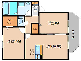 奈良県北葛城郡広陵町大字萱野574-7（賃貸アパート2LDK・1階・55.30㎡） その2