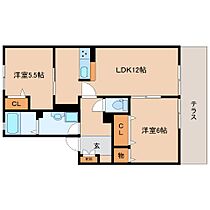 奈良県北葛城郡王寺町舟戸2丁目（賃貸アパート2LDK・1階・52.14㎡） その2