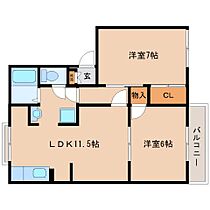 奈良県生駒郡斑鳩町龍田西8丁目（賃貸アパート2LDK・2階・49.30㎡） その2