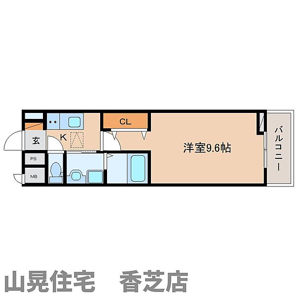 メゾンリアリII 105｜奈良県香芝市今泉(賃貸アパート1K・1階・28.87㎡)の写真 その2