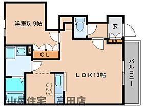 奈良県北葛城郡広陵町大字疋相441-7（賃貸マンション1LDK・1階・42.78㎡） その2