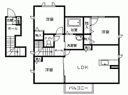 イースタンユース 3LDKの間取図画像