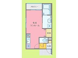 レガルバ橋本(新築) ワンルームの間取図画像