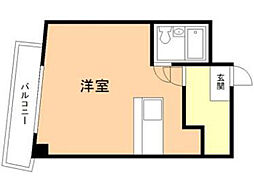アクア堤 ワンルームの間取図画像