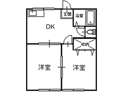 間取図画像 2DK