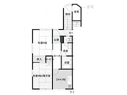 ガーデンハイツ北天昌寺 2DKの間取図画像
