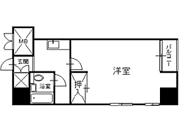 盛岡ダイカンプラザCity 1Kの間取図画像