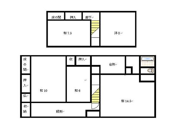 間取りを拡大表示