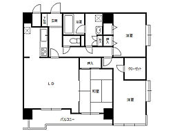 ホーユウパレス大町 3LDKの間取図画像