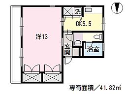 RCBOX 1DKの間取図画像
