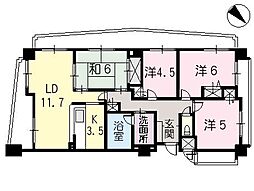 Jシティ古市駅前 4LDKの間取図画像