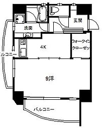 SUNCREST 1Kの間取図画像