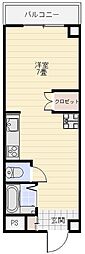 林ビル 1DKの間取図画像