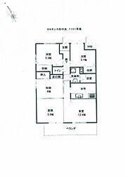 エミネンス広中央 1101 4DKの間取り