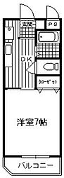 コーポ弓場 1DKの間取図画像