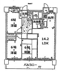 間取図画像 3LDK