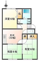 プレジール彩C 3DKの間取図画像