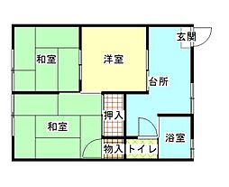 メゾン吉田 2階3Kの間取り