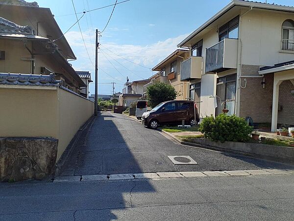 Beautiful mountainous landscape with colorful sky