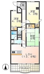 間取図画像 3LDK