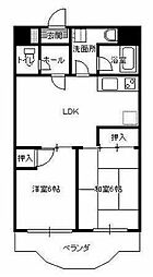 メゾン・ラーバン 2LDKの間取図画像