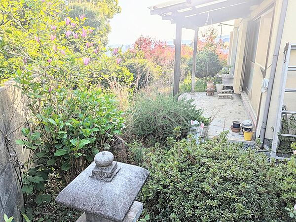 Beautiful mountainous landscape with colorful sky