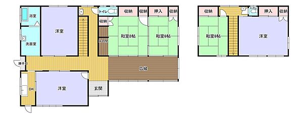 Beautiful mountainous landscape with colorful sky