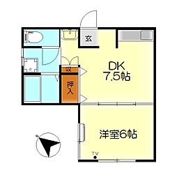 間取図画像 1DK
