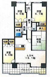 山根町パークホームズ 4LDKの間取図画像