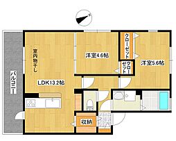 Stellar Grass 2LDKの間取図画像