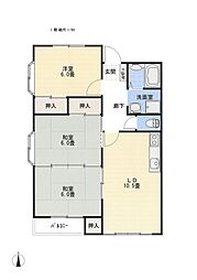 JR芸備線 玖村駅 徒歩3分の賃貸アパート 2階3LDKの間取り