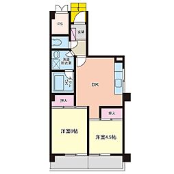 YKCビル 2DKの間取図画像