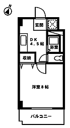 間取図画像 1K
