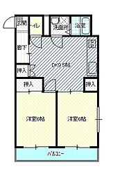 間取図画像 2DK