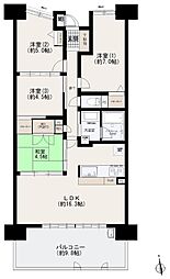 ヴェルディ戸坂ガーデンフィールズ 4LDKの間取図画像