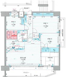 ポレスターブロードシティ三原 4LDKの間取図画像