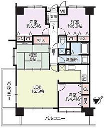 ラブリー日吉台 4LDKの間取図画像